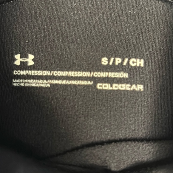 Long sleeve cold gear sports baseball softball, mock turtleneck - Picture 3 of 4